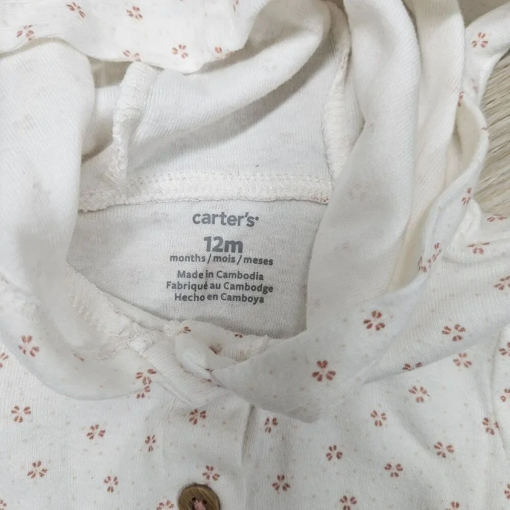 Carters Baby Girl Pink Shirt Bundle Size 12 Months Spring Casual